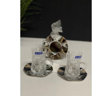 طقم ديور فضي 18 قطعه