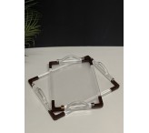 صينية تقديم وسط خشبي