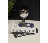 مبخره فضي بقاعده شفاف