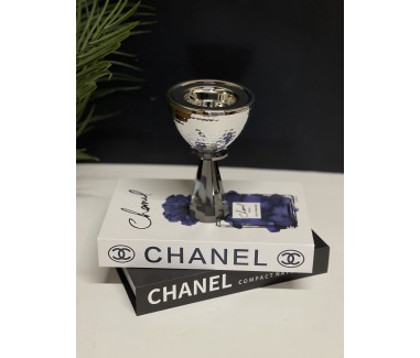 مبخره فضي بقاعده شفاف