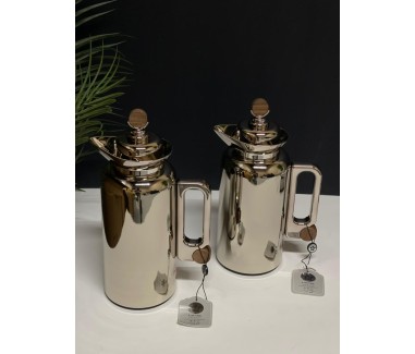 طقم ترامس قهوة وشاي خشبي