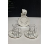 طقم ضيافة -فضي 18 قطعة