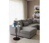 طاولة كريستال بعامود اسود