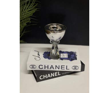 مبخره فضي بقاعدة شفاف