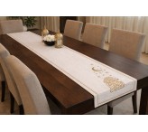 مفرش خياطة تطريز ذهبي