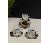 كاسات شاي ديور فضي