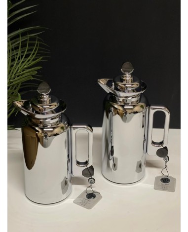 طقم ترامس قهوة وشاي فضي