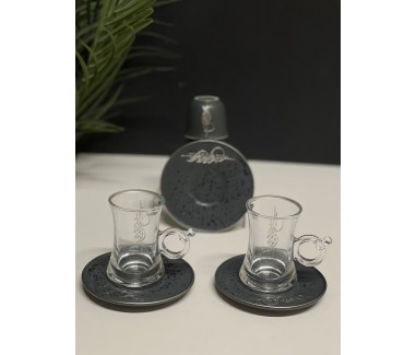 طقم فناجين وكاسات 18 قطعة