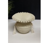 صحن بولي بقاعدة وسط 