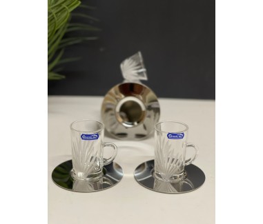 طقم ضيافة فضي 18 قطعة 34