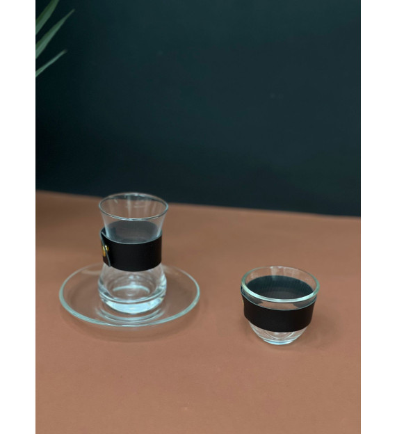 طقم فنجال +كاسة شاي 