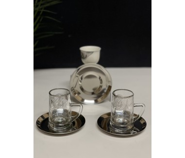 طقم فضي 18 قطعه 0131