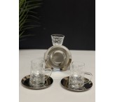 طقم فضي 18 قطعه 0132