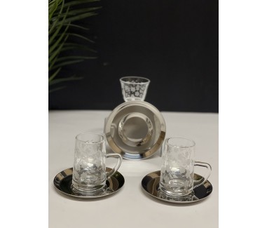 طقم فضي 18 قطعه 0132