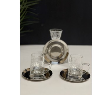 طقم فضي 18 قطعه 0133