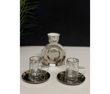 طقم فضي 18 قطعه 0134