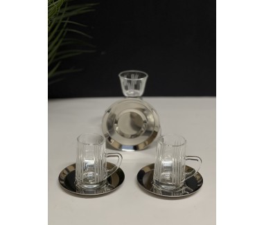 طقم فضي 18 قطعه 0135