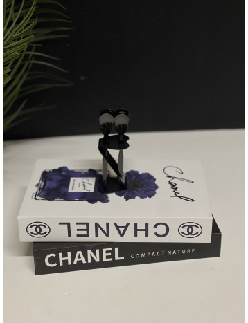 ملاعق 6 قطع اسود مع استاند 