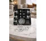 طقم ضيافه 18 قطعه فضي 001