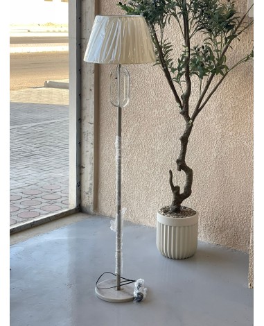 ابجورة كريستال طويلة فضي