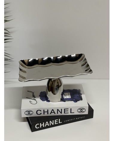 صحن تقديم كبير فضي 05