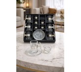 طقم ضيافه 18 قطعه فضي 002