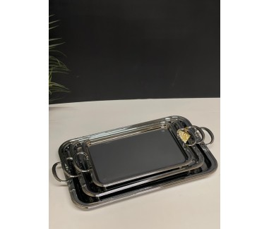 طقم صواني فضي 0012