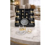 طقم ضيافه 18 قطعه ذهبي 001