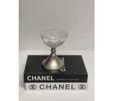 صحن فضي مشجر بقاعدة صغير 