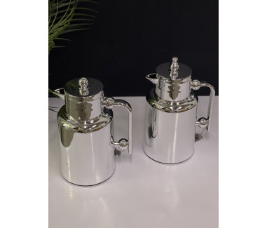 طقم ترامس قهوة شاي فضي