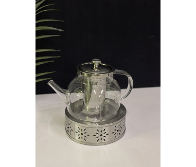 ابريق شاي مع شمعدان
