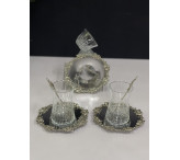 طقم ضيافه فضي ملكي 24 قطعه