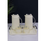 طقم ترامس فضي مع صينية 