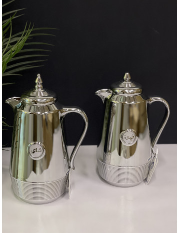 طقم ترامس الاصاله فضي