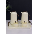 طقم ترامس خشبي مع صينية 