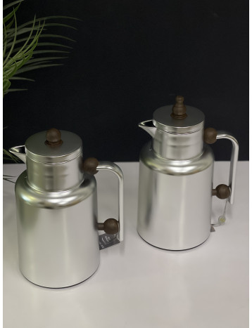 طقم ترامس قهوة شاي خشبي