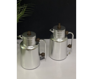 طقم ترامس قهوة شاي خشبي