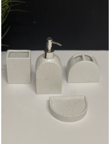 طقم حمام ابيض