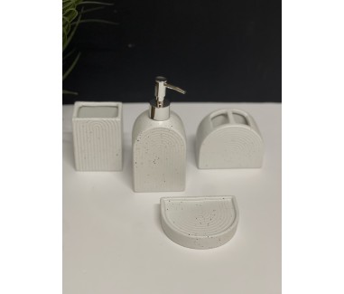 طقم حمام ابيض