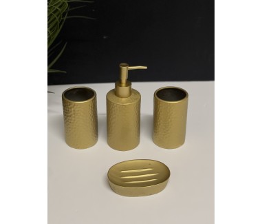 طقم حمام ذهبي