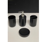 طقم حمام 4 قطع اسود