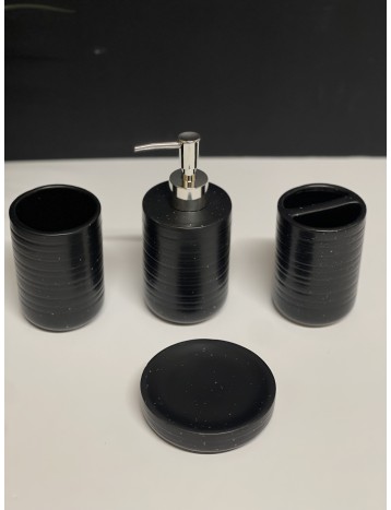 طقم حمام 4 قطع اسود