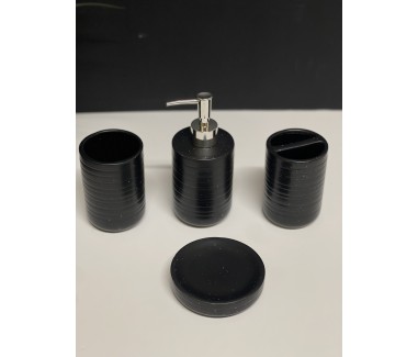 طقم حمام 4 قطع اسود