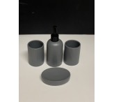 طقم حمام رمادي