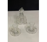 طقم كاسات وفناجيل شفافة 04