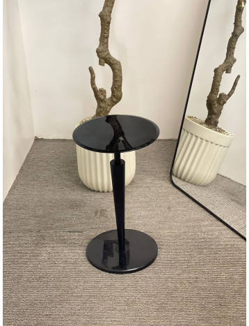 طاولة خدمة سطح زجاج اسود