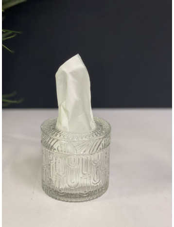 علبة مناديل زجاج صغير 013