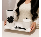 طقم مبخرة مع الصينية 