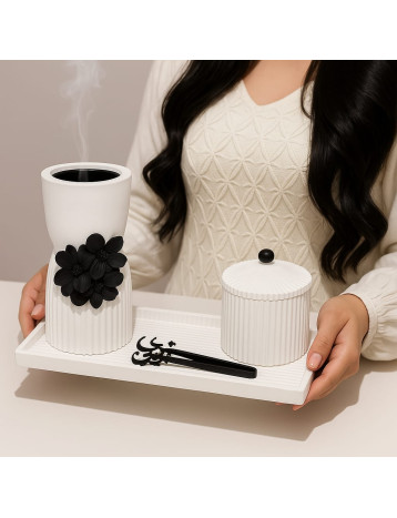 طقم مبخرة مع الصينية 