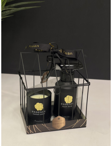 طقم معطر مع شمعه اسود
